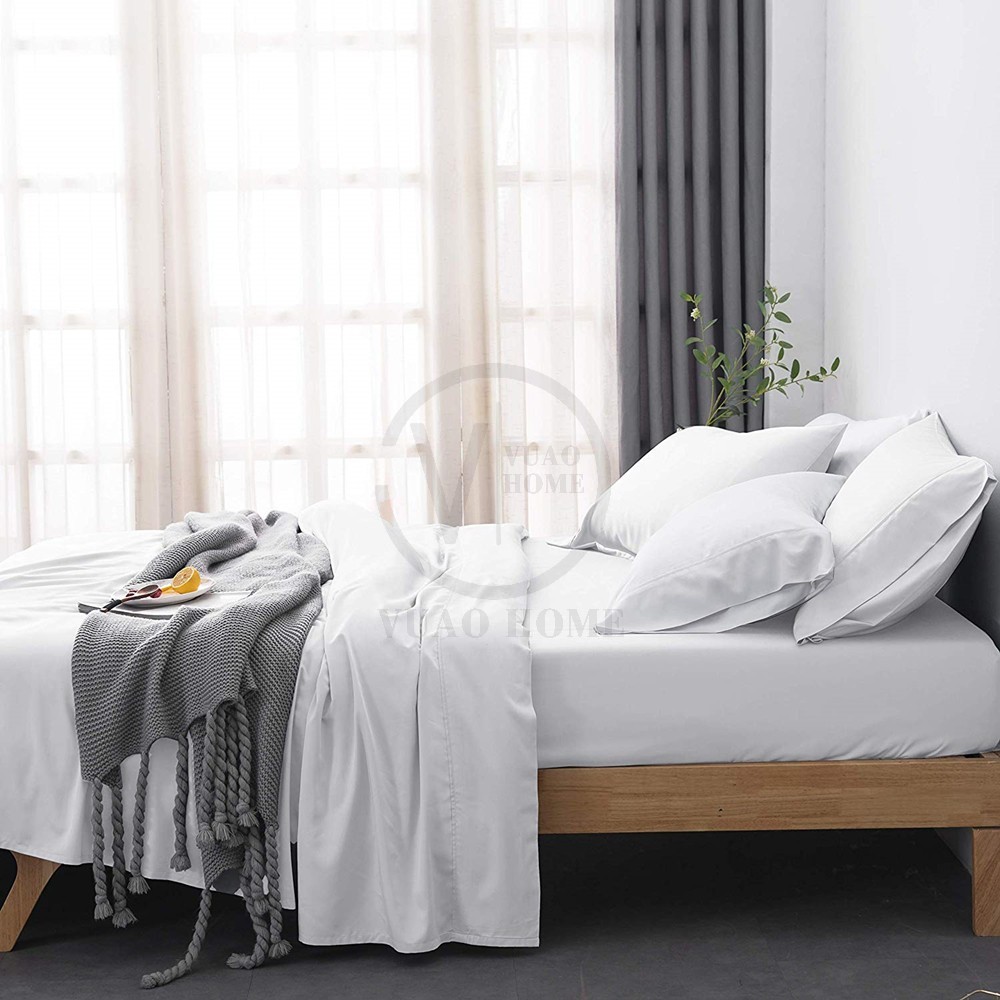 Juego de ropa de cama de bambú orgánico (Sábana Bambú)