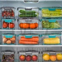 Contenedor hermético 2L para almacenamiento de alimentos al vacío.