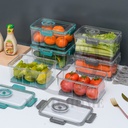 Contenedor hermético 2L para almacenamiento de alimentos al vacío.