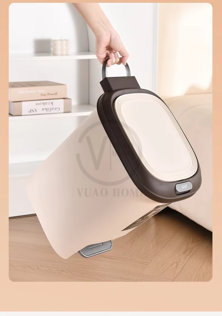 Cubo de basura de Pedal doble abierto