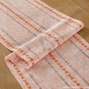 Vuao Camino de mesa de otoño de lino de 72 pulgadas de largo, con borlas de mano para Acción de Gracias, (naranja cosido, 13 x 72 Inch)