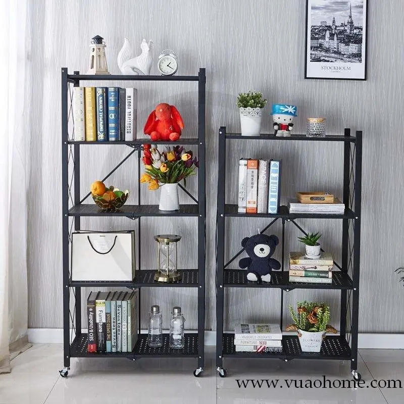Estante plegable multifuncional para baño, cocina, estante de almacenamiento plegable de 5 niveles (1).webp