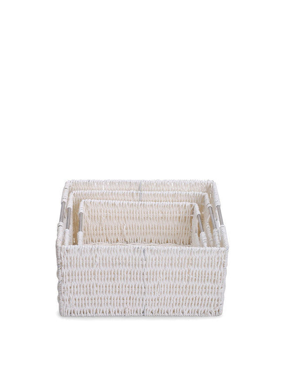 Vuao Canasta Sidney White (Set de 3)