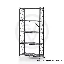 Estante plegable multifuncional 5 niveles, organizador con rueda