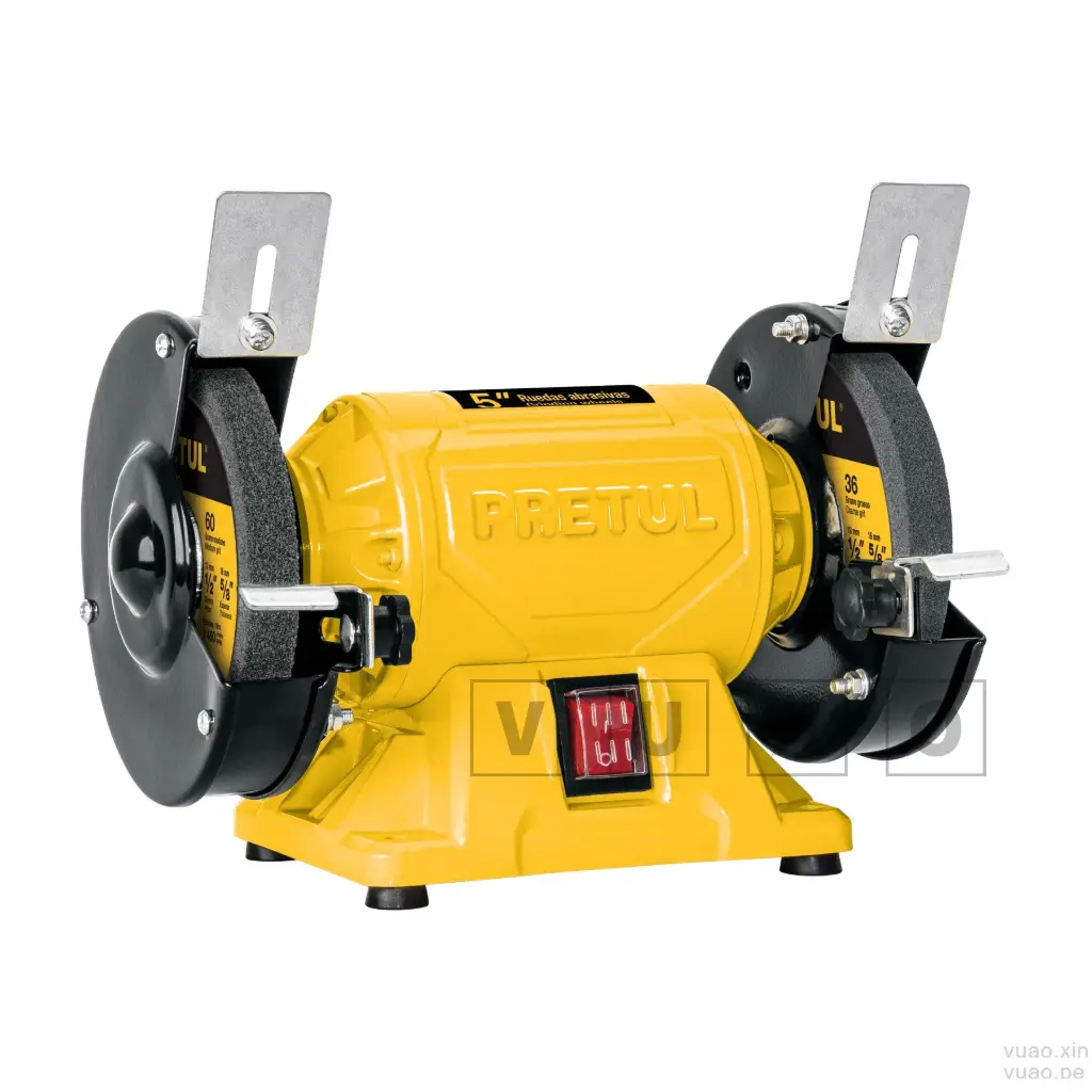Esmeril de banco de 5" 1/6Hp, 220V, EBA-5P-2, Pretul