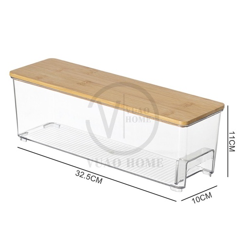 [TL-2580-2W] Contenedores con tapa de Bambú 2580-2W