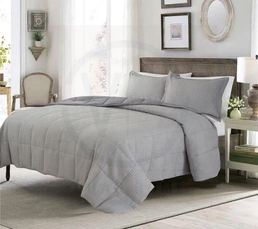 Cubrecama Alma, Gris 1.5 PL