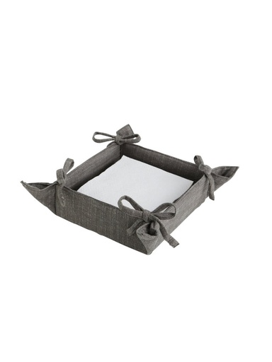 Servilletero Lino, Gris Oscuro