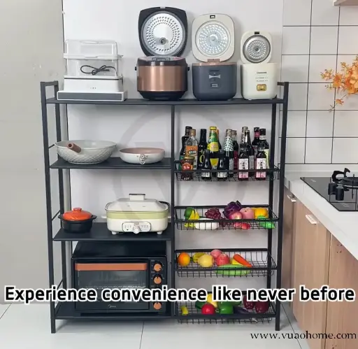 [VGFY-2409] Estante Organizador 4 Niveles, con cesta metálica
