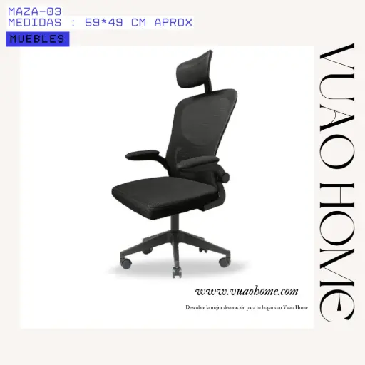  Silla de oficina ergonómica MAZA-03 🪑-Vuao Home