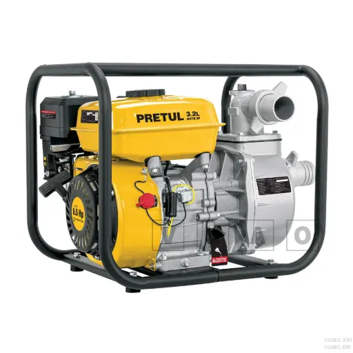 [VU28029] Motobomba autocebante 2"x2", gas. 6-1/2HP, agrícola MOTB-2P, PRETUL