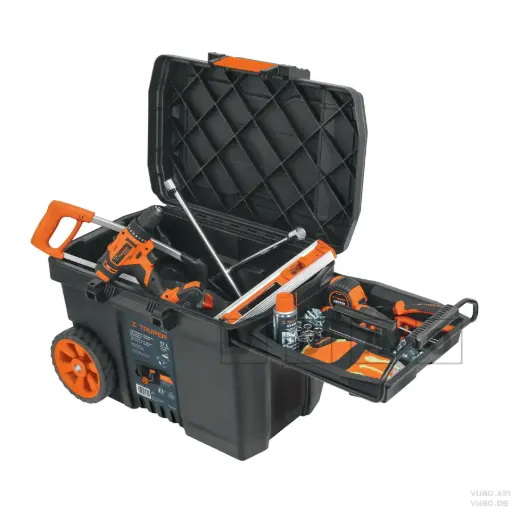 [VU10902] Caja para herramienta de 23" con ruedas y mango telescópico CHP-23R, Truper
